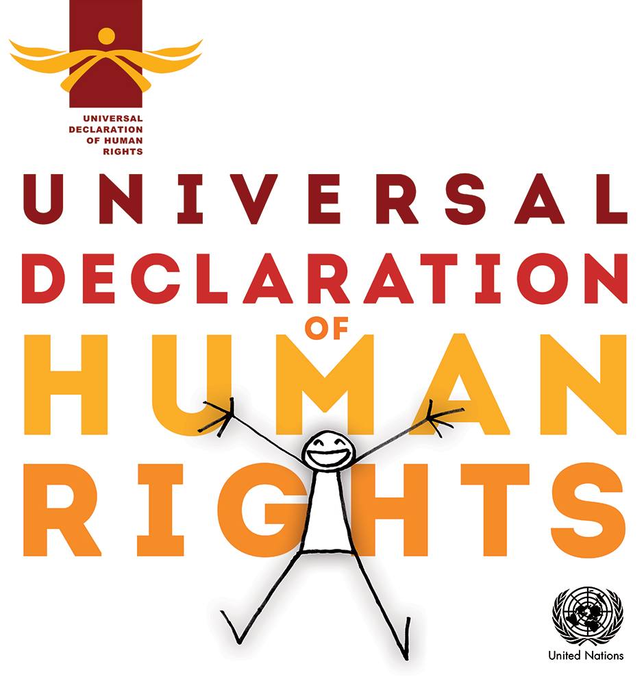 Universal Declaration of Human Rights illustrated book cover