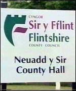 Flintshire council sign