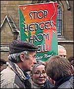 Hedgeline protest