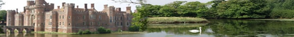 Herstmonceux Castle brick built historic building