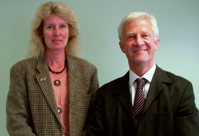 Councillor Ann Newton and David Phillips enforcement flunkey