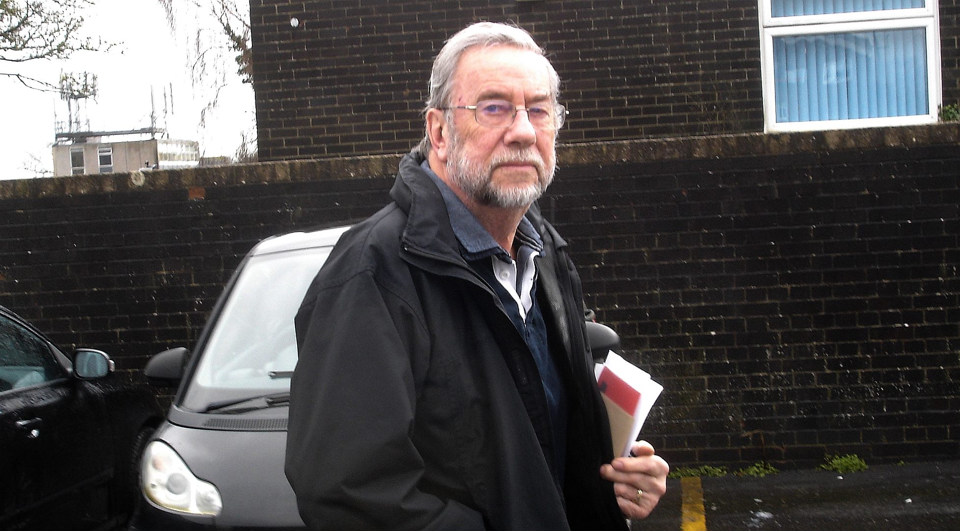 Timothy Dowsett in Hailsham town centre near Wealden Council's offices in March 2018