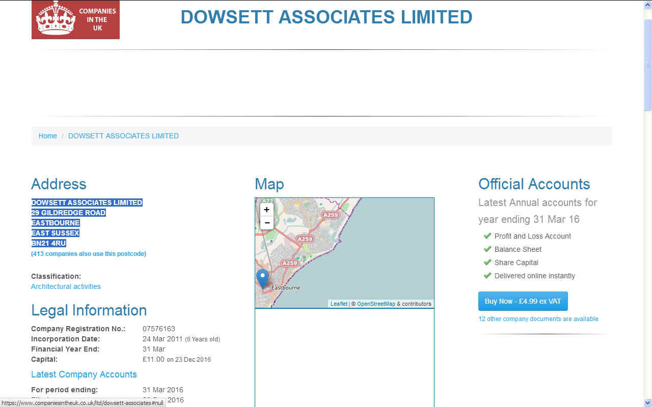 Dowsett Associates Limited, Hailsham architectural activities