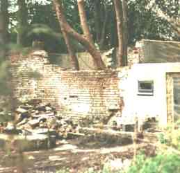 The coal bunker and anderson bomb shelter from world war two
