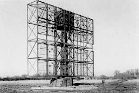Radar antenna at Wartling during World War Two