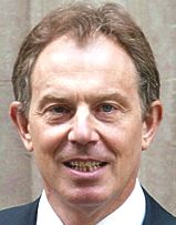 Tony Blair spitting image G8 summit