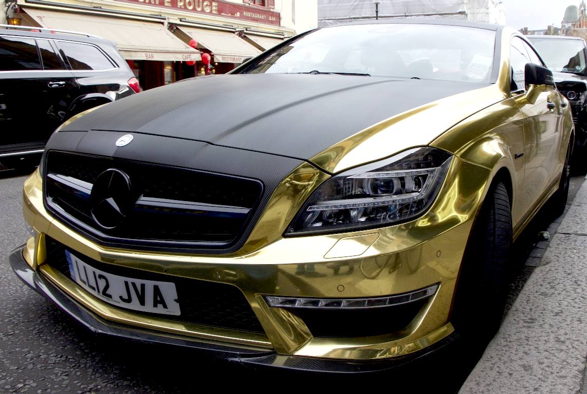 Mercedes Benz gold carbon fibre 700 horsepower