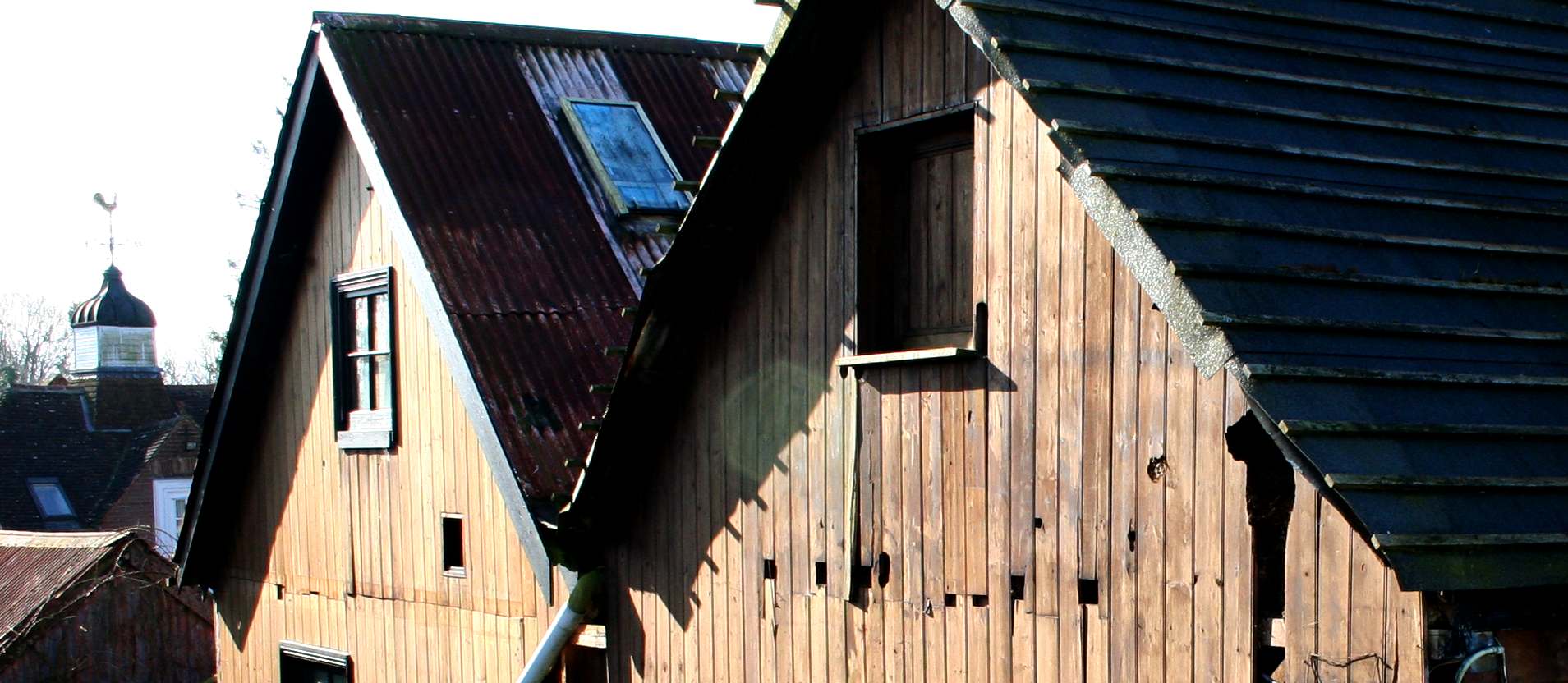 Original electricity generating buildings in Lime Park