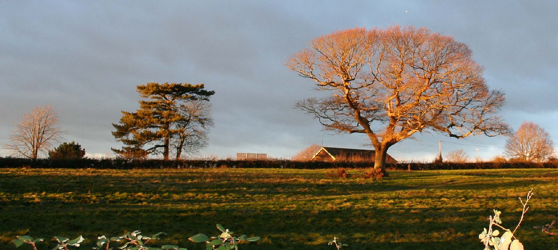 Sunset Herstmonceux countryside rape