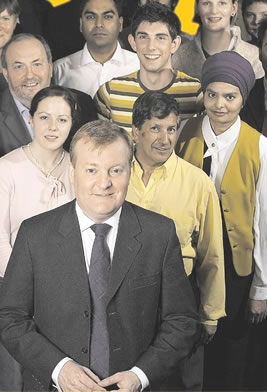 Charles Kennedy and supporters