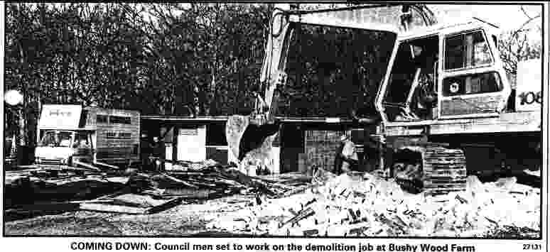 Bushy Wood horse sanctuary demolition