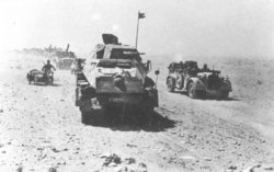 Afrika Korps on the move in Africa, 1942