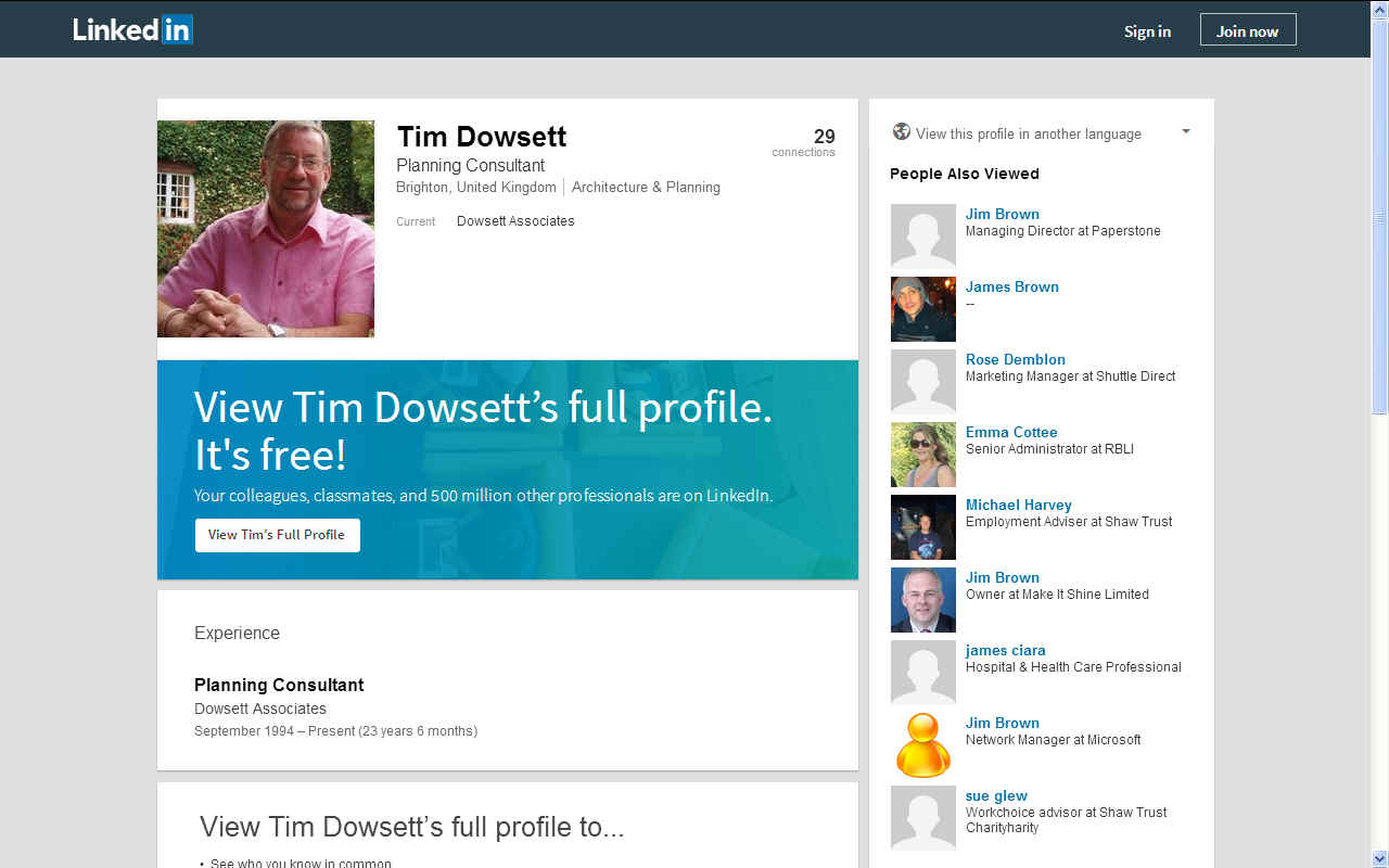 Timothy Dowsett planning consultant Eastbourne and Hailsham