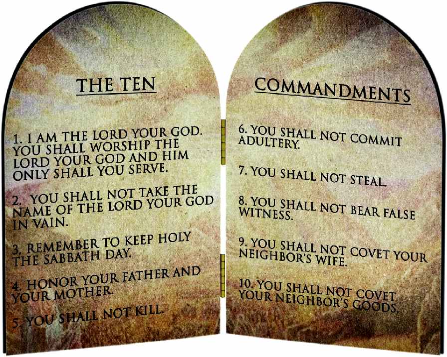 The Ten Commandments Chart Bible Lessons For Kids Bib - vrogue.co