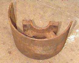 Pulley wheel recovered at Herstmonceux Museum
